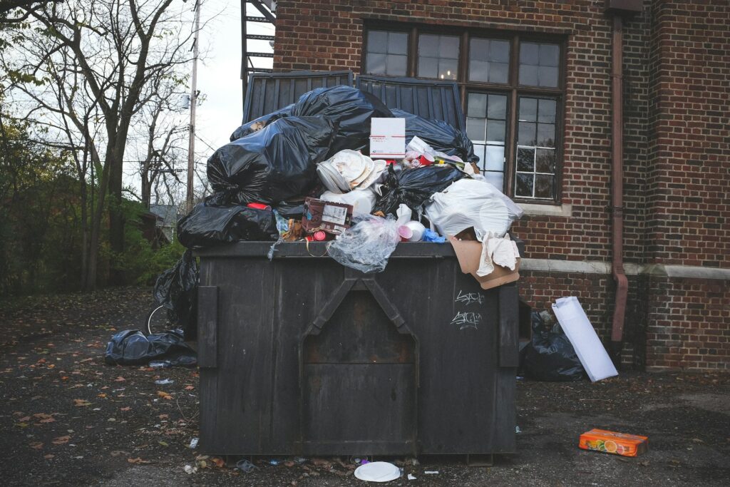 garbage dumpster